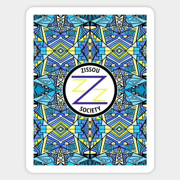Team Zissou - Life Aquatic - Zissou Society - Fan Art Sticker by ShawnBallardDesigns